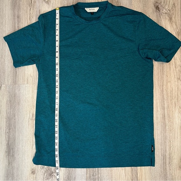 ZZEGNA Crewneck Green T-Shirt Men’s Size Large - Picture 6 of 8